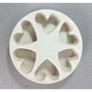 Vintage Heart-shaped microwave muffin pan Promo item by Promise margarine g